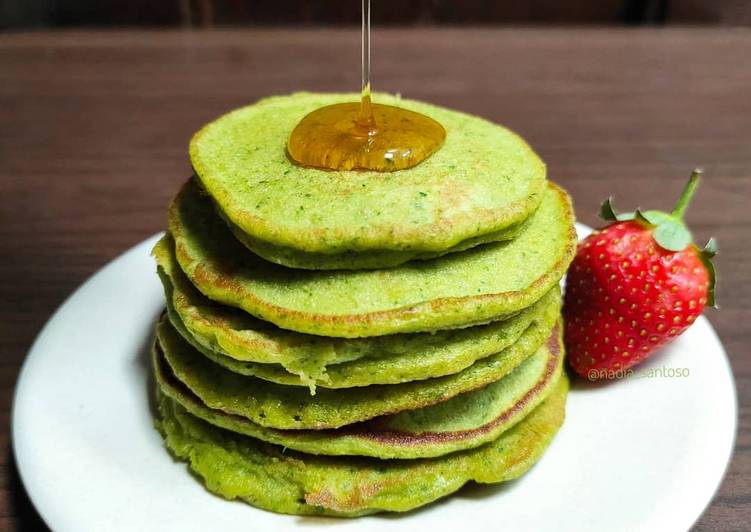 Resep Baru OATMEAL CORN &amp;amp; SPINACH PANCAKE Enak Bergizi