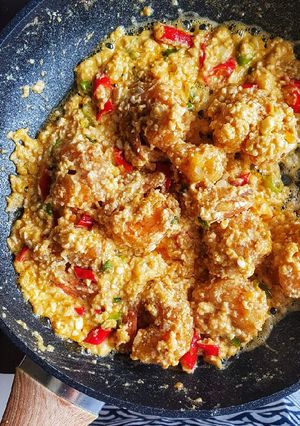 Foto resep Salted Egg Prawn/Udang Telur Asin