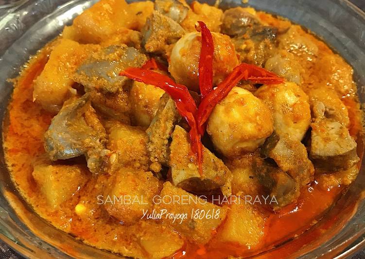 Resep Sambal Goreng Ati Hari Raya yang Enak Banget