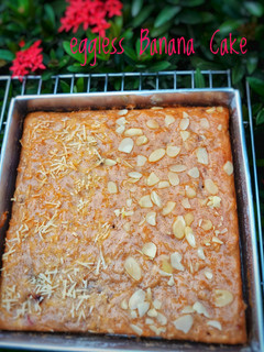 Foto resep Eggless Banana Cake