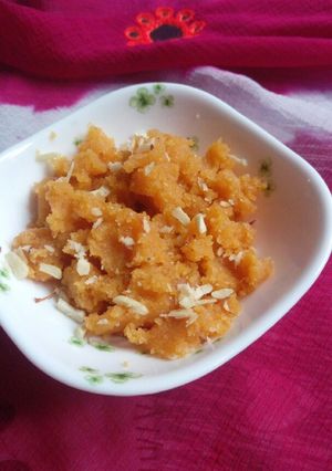 A picture of Moong Dal Halwa.