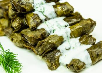 How to Cook Delicious Stuffed beef in grape leaves Armenian Dolma Recipe