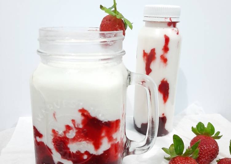 Bahan Menyiapkan Korean Strawberry Milk Anti Gagal