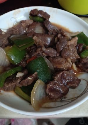 Hình của món Bò lúc lắc.
