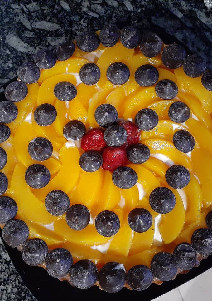 Una foto de Tarta frutal con chocolate