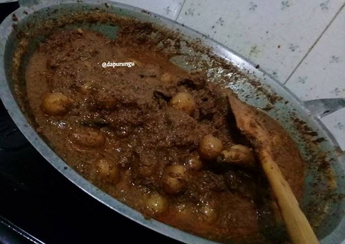 Resep: Rendang kentang &amp; daging Jowoan Enak Dan Mudah