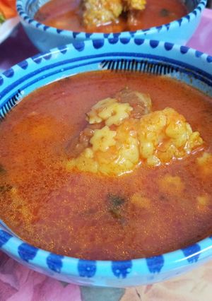 صورة لوصفة شوربة النجمة الليبية