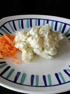 Una foto de Papas con vinagreta de mayonesa