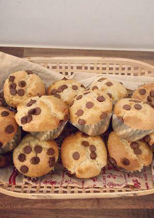 Une photo de Muffins cœur nutella