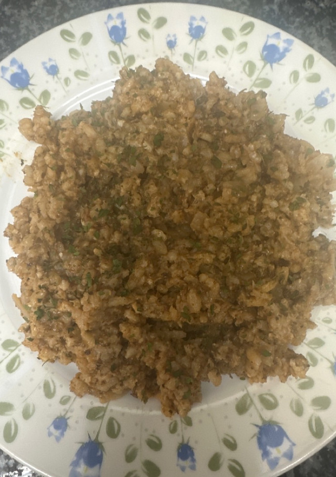 Una foto de 496. Risotto de bacalao (principal arroz)