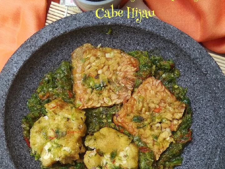 Cara Gampang Membikin Resep Sambal Penyet Tempe Ayam Cabe Hijau yang Lezat Sekali Anti Ribet, Bikin Ngiler