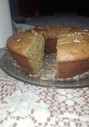 Una foto de Budín de banana y avena