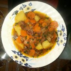 A picture of Beef stew.