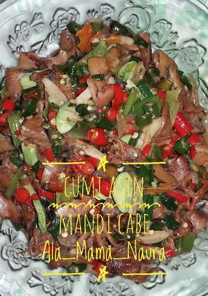 Foto resep Cumi Asin Mandi Cabe (NO MSG)
