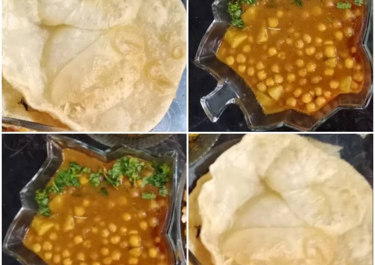 Steps to Prepare Ultimate Puri &amp; chana 😋😋😋