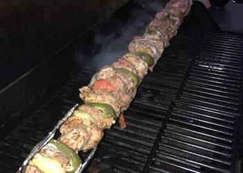 Easy Fast Cooking Whiskey pork kebab Yummy
