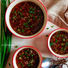 A picture of Hot and Sour Soup.