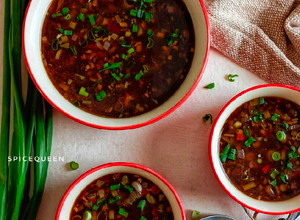 A picture of Hot and Sour Soup.