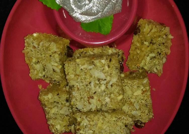 Recipe of Super Quick Homemade Jowar Flour Gudpapdi