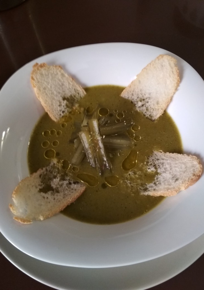 Una foto de Crema de borraja