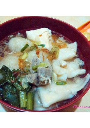 Foto resep Pangsit ayam rebus