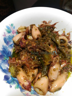 Foto resep Cumi asin sambal ijo 🐙 😋