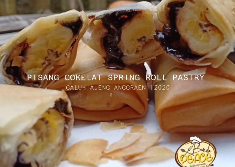 Langkah Mudah untuk Membuat Pisang Cokelat Spring Roll Pastry Anti Gagal