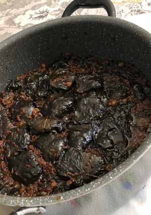 عکسی از دستور دلمه برگ مو