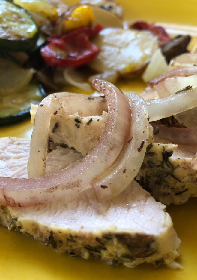 Una foto de Solomillo de pavo al horno