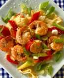 Shrimps Fajita Fettucine