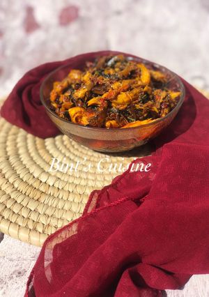 Sauce din kifi da Ugu ainihin hoton girkin
