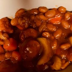 A picture of Serious Beans n’ Weenies.