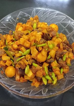 Foto resep Sambel goreng kentang, ati ampela + pete