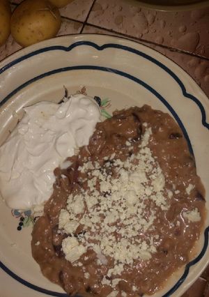 Una foto de Frijoles rancheros
