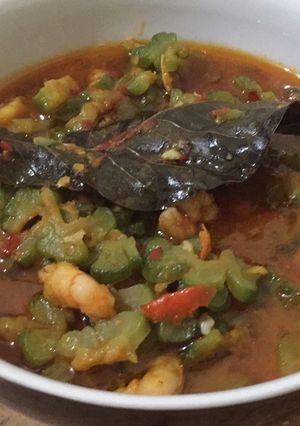 Foto resep Tumis Pare Udang Pedas