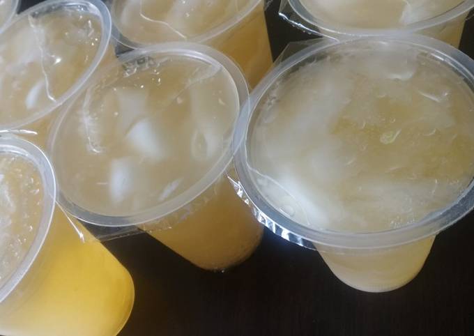 Resep: Es kelapa mix jeruk peras Yang Enak