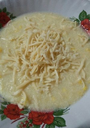 Foto resep 15. Bubur jagung keju