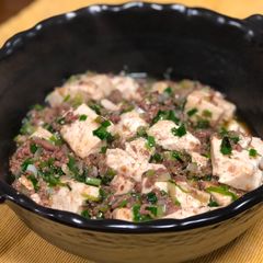 A picture of Spicy Tofu and Beef.
