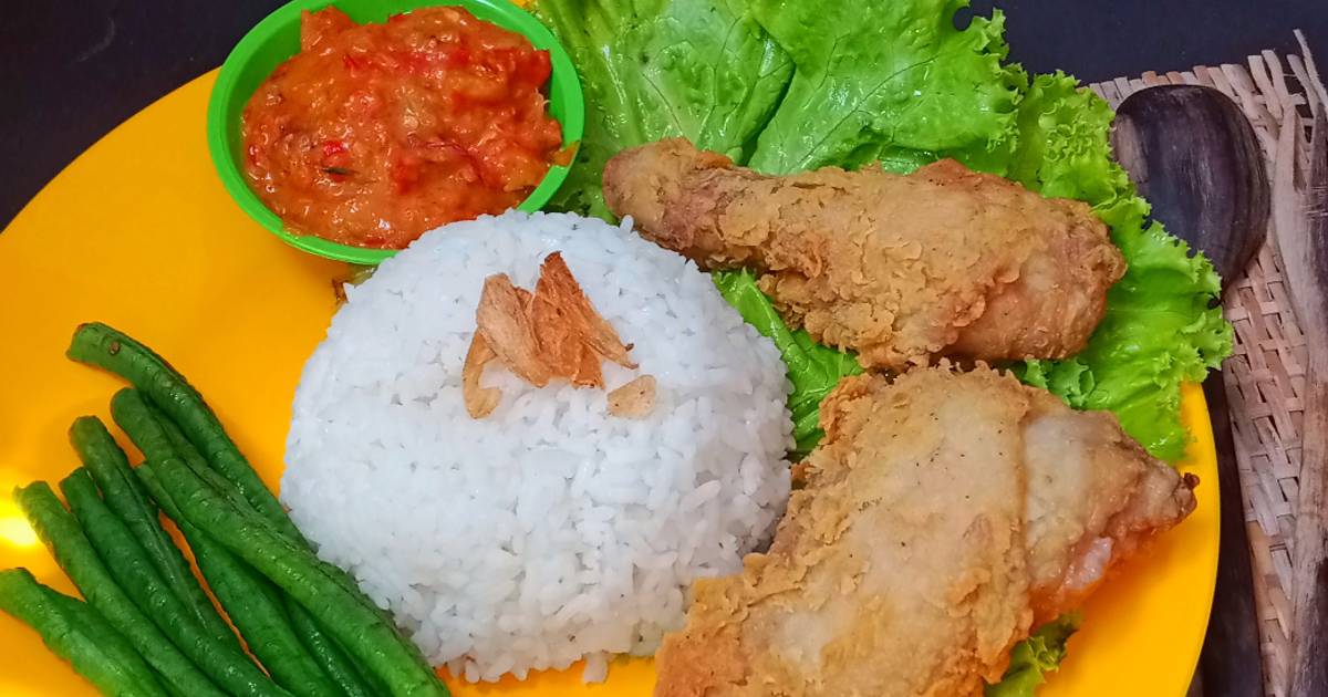 Resep Ayam Crispy Sambal Mercon Oleh Dewi Saraswati Cookpad