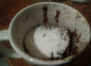 Una foto de Brownie en taza