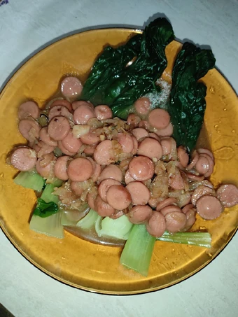 Cara Mudah Membuat Resep Pokcoy tumis sosis Anti Ribet, Bikin Ngiler