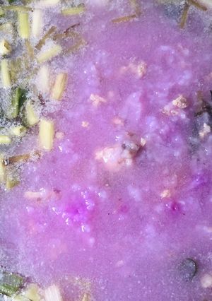 Hình của món Canh khoai mỡ thịt bằm.