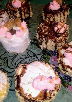 صورة لوصفة ميني كيك بمكونات بسيطة 😋😋😋😋