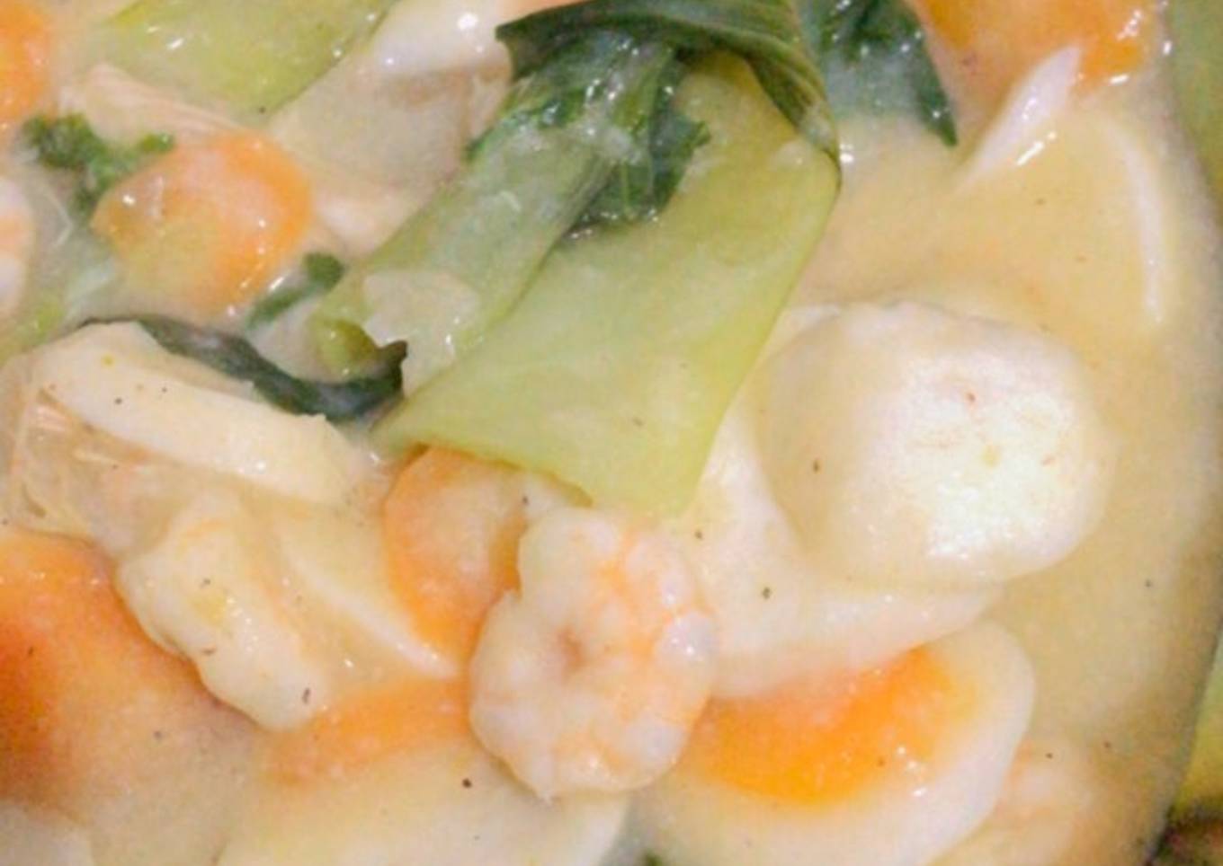 Capcay Seafood kuah Kental