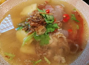 รูปของ ซุปมันฝรั่งต้มยำ ซุปข้าวหมกไก่