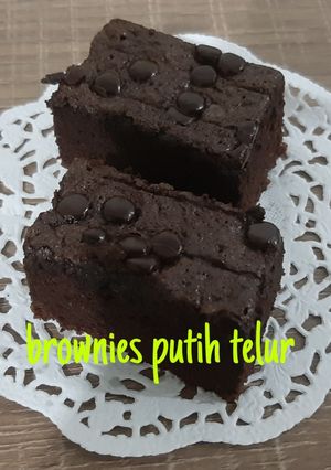 Foto resep 7. Brownies Panggang Putih Telur