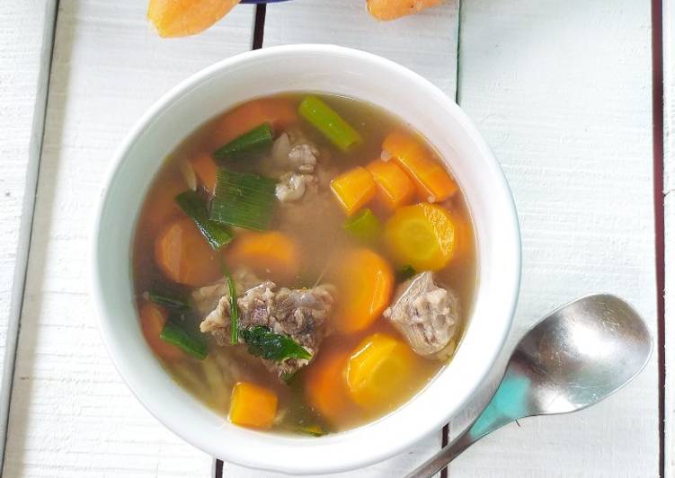 11 Resep: Sup wortel tetelan Anti Ribet!