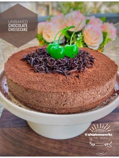 Foto resep Unbaked Chocolate Cheesecake