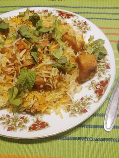 A picture of Balochi biryani.