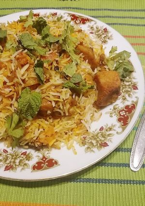 A picture of Balochi biryani.
